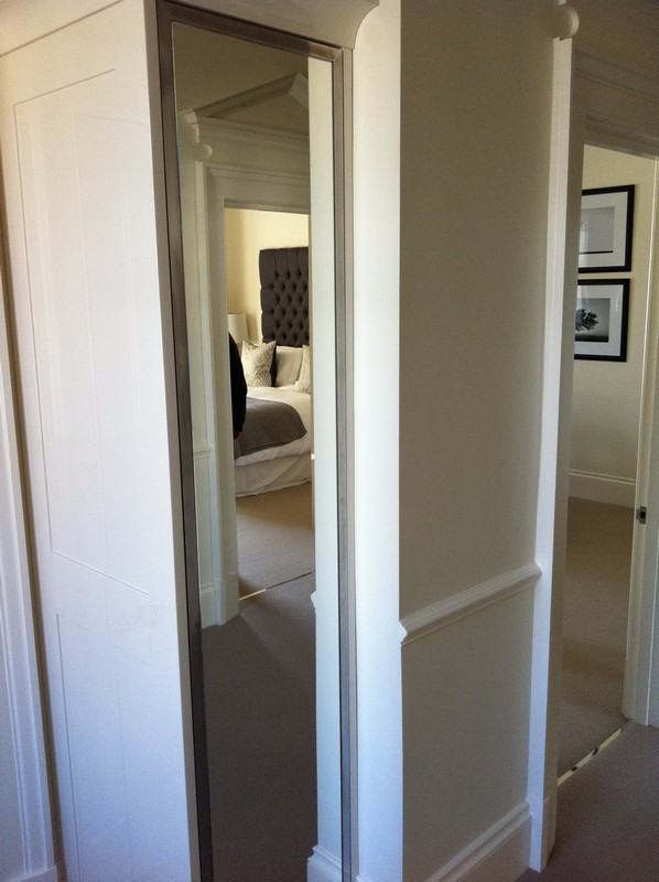 Full-length wardrobe mirror fitted in Tooting home